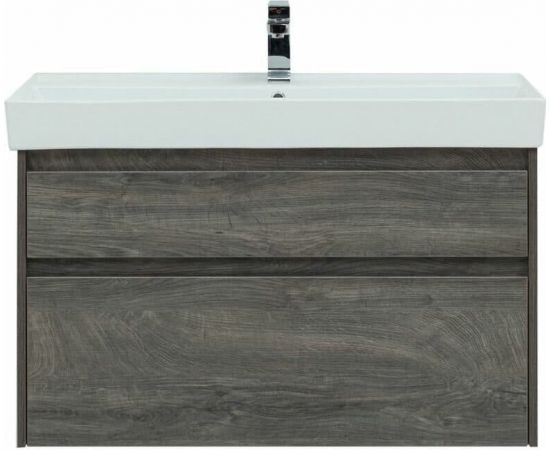 Тумба с раковиной Aquanet Nova Lite 100 дуб рошелье (2 ящика) арт. 00245253_, изображение 6