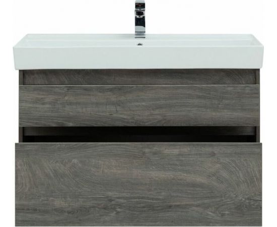 Тумба с раковиной Aquanet Nova Lite 100 дуб рошелье (2 ящика) арт. 00245253_, изображение 7