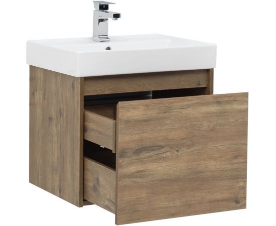 Тумба с раковиной Aquanet Nova Lite 60 дуб рустикальный (1 ящик) арт. 00254694_, изображение 5