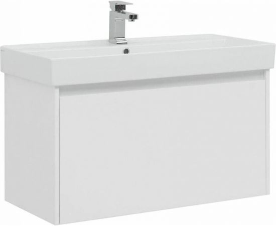 Тумба с раковиной Aquanet Nova Lite 90 белый (1 ящик) арт. 00245247_, изображение 2