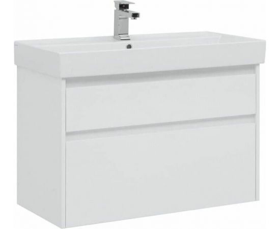 Тумба с раковиной Aquanet Nova Lite 90 белый (2 ящика) арт. 00245248_, изображение 2