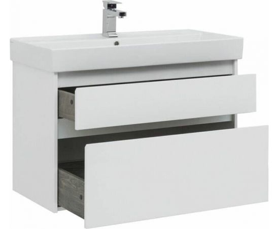 Тумба с раковиной Aquanet Nova Lite 90 белый (2 ящика) арт. 00245248_, изображение 5