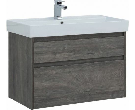 Тумба с раковиной Aquanet Nova Lite 90 дуб рошелье (2 ящика) арт. 00245249_, изображение 2