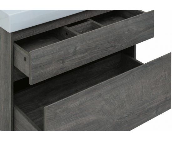 Тумба с раковиной Aquanet Nova Lite 90 дуб рошелье (2 ящика) арт. 00245249_, изображение 12