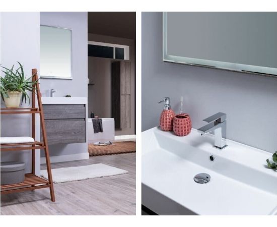Тумба с раковиной Aquanet Nova Lite 90 дуб рошелье (2 ящика) арт. 00245249_, изображение 15