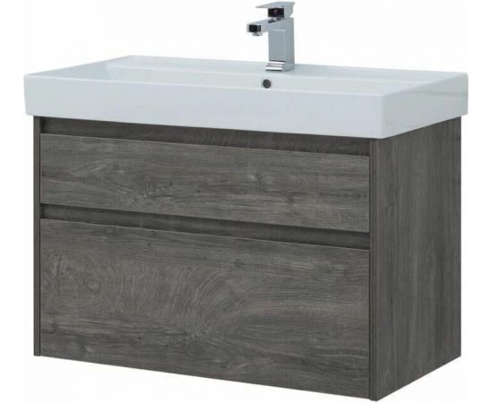 Тумба с раковиной Aquanet Nova Lite 90 дуб рошелье (2 ящика) арт. 00245249_, изображение 8