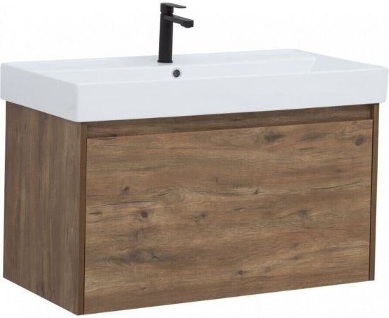 Тумба с раковиной Aquanet Nova Lite 90 дуб рустикальный (1 ящик) арт. 00254698_, изображение 2