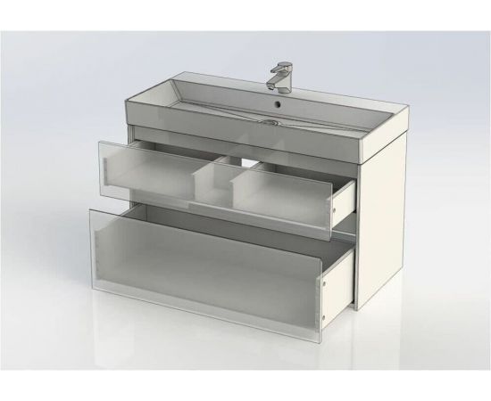 Тумба с раковиной Aquanet Бруклин 100 белый арт. 00212599_, изображение 8