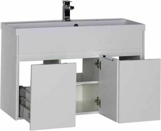 Тумба с раковиной Aquanet Латина 100 белый арт. 00212837_, изображение 6