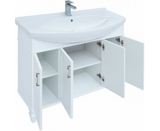 Тумба с раковиной Aquanet Валенса New (Классик) 120 белый арт. 00273552_, изображение 3