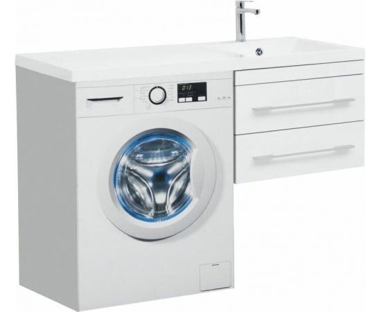 Тумба с раковиной Aquanet Верона 120 R белый (подвесная, 2 ящика) арт. 00239946_, изображение 2