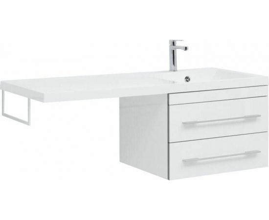 Тумба с раковиной Aquanet Верона 120 R белый (подвесная, 2 ящика) арт. 00239946_, изображение 12