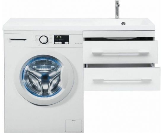 Тумба с раковиной Aquanet Верона 120 R белый (подвесная, 2 ящика) арт. 00239946_, изображение 15