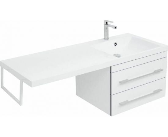 Тумба с раковиной Aquanet Верона 120 R белый (подвесная, 2 ящика) арт. 00239946_, изображение 16