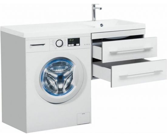 Тумба с раковиной Aquanet Верона 120 R белый (подвесная, 2 ящика) арт. 00239946_, изображение 5