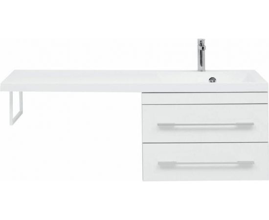 Тумба с раковиной Aquanet Верона 120 R белый (подвесная, 2 ящика) арт. 00239946_, изображение 6