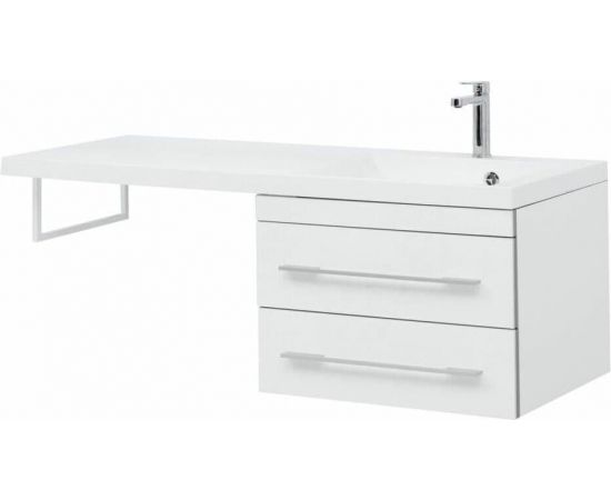Тумба с раковиной Aquanet Верона 120 R белый (подвесная, 2 ящика) арт. 00239946_, изображение 8