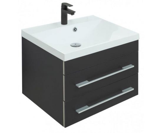 Тумба с раковиной Aquanet Верона 58 New черный матовый арт. 00281095_, изображение 2