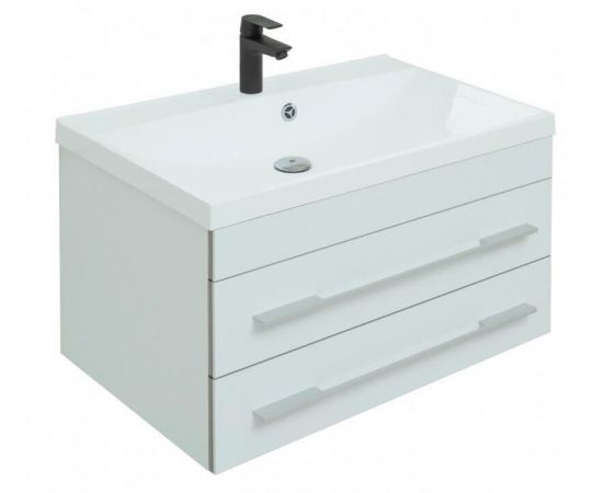 Тумба с раковиной Aquanet Верона 75 New белый матовый арт. 00281096_, изображение 2