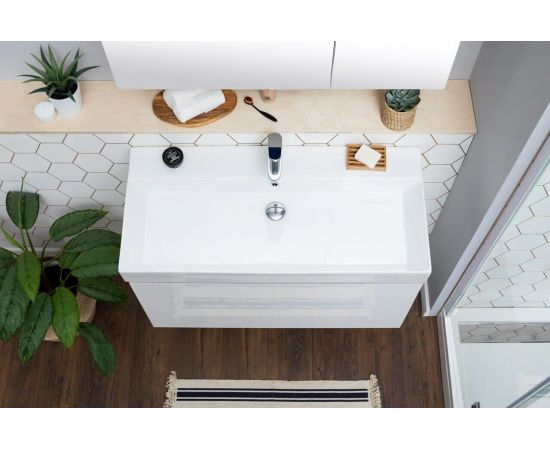 Тумба с раковиной Aquanet Йорк 100 белый арт. 00212594_, изображение 14