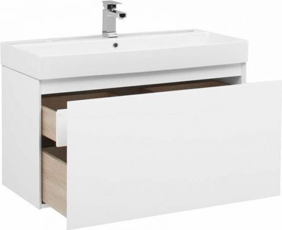 Тумба с раковиной Aquanet Йорк 100 белый арт. 00212594_, изображение 5