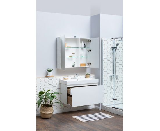 Тумба с раковиной Aquanet Йорк 100 белый арт. 00212594_, изображение 10