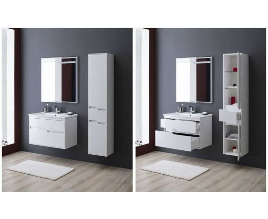 Тумба с раковиной Aquanet Модена 85 белый арт. 00212663_, изображение 14