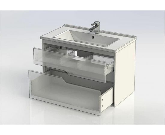 Тумба с раковиной Aquanet Модена 85 белый арт. 00212663_, изображение 15