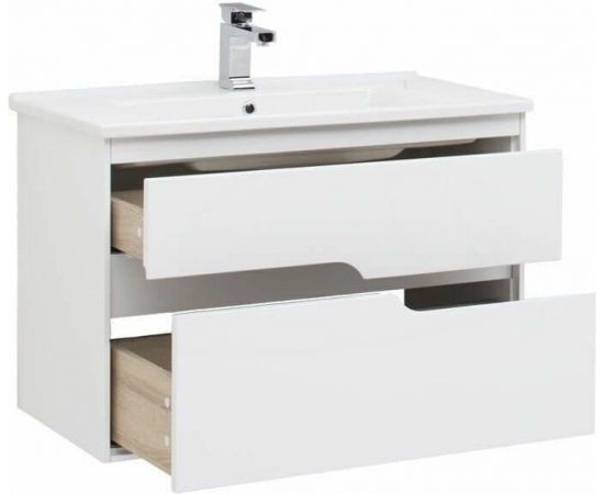 Тумба с раковиной Aquanet Модена 85 белый арт. 00212663_, изображение 5