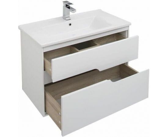 Тумба с раковиной Aquanet Модена 85 белый арт. 00212663_, изображение 7