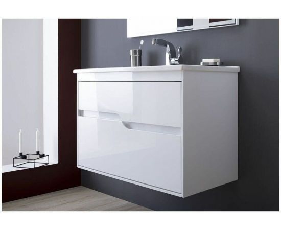 Тумба с раковиной Aquanet Модена 85 белый арт. 00212663_, изображение 10