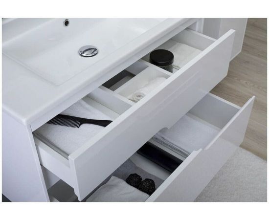 Тумба с раковиной Aquanet Модена 85 белый арт. 00212663_, изображение 11