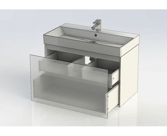 Тумба с раковиной Aquanet Нью-Йорк 85 орех арт. 00213936_, изображение 12