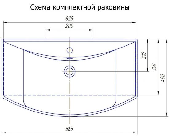 Тумба с раковиной Aquanet Остин 85 дуб кантербери/белый арт. 00212632_, изображение 10