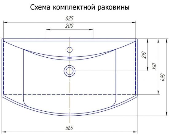 Тумба с раковиной Aquanet Остин 85 дуб сонома/белый арт. 00212627_, изображение 10