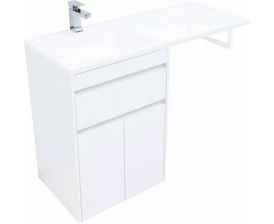 Тумба с раковиной Aquanet Токио 120 L белый (напольная, 1 ящик, 2 дверцы) арт. 00239211_, изображение 12