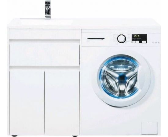 Тумба с раковиной Aquanet Токио 120 L белый (напольная, 1 ящик, 2 дверцы) арт. 00239211_, изображение 14