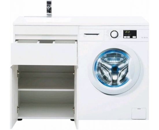 Тумба с раковиной Aquanet Токио 120 L белый (напольная, 1 ящик, 2 дверцы) арт. 00239211_, изображение 15