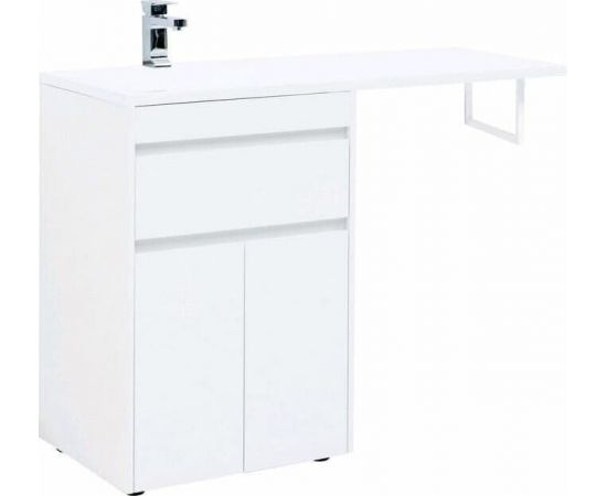 Тумба с раковиной Aquanet Токио 120 L белый (напольная, 1 ящик, 2 дверцы) арт. 00239211_, изображение 4