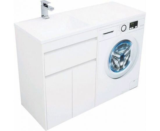 Тумба с раковиной Aquanet Токио 120 L белый (напольная, 1 ящик, 2 дверцы) арт. 00239211_, изображение 8