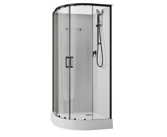Душевая кабина Aquanet Passion EVO 100R Black 100x100_, изображение 3