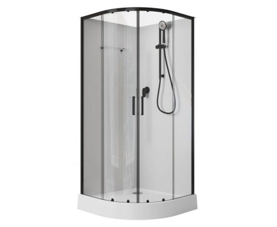 Душевая кабина Aquanet Passion EVO R Black 80x80_, изображение 2
