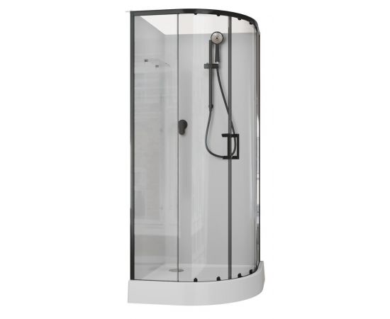 Душевая кабина Aquanet Passion EVO R Black 80x80_, изображение 4