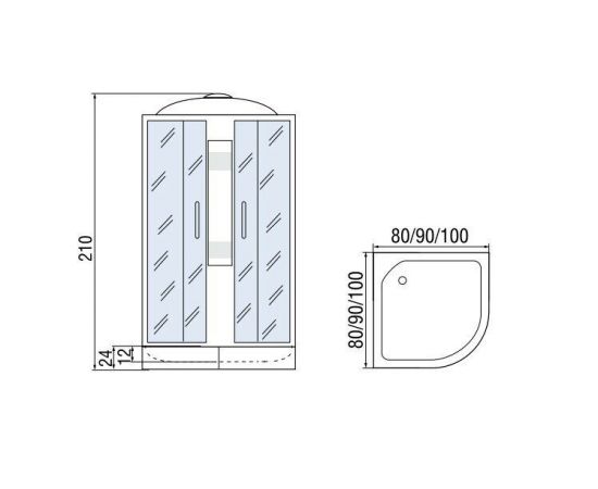 Душевая кабина МОНОМАХ 80/24 С МЗ_, изображение 10