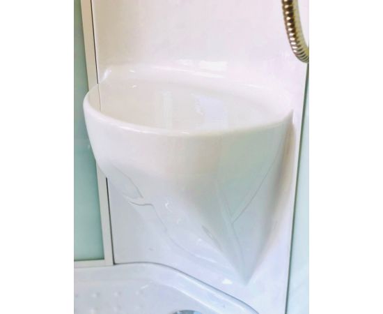 Душевая кабина Royal Bath 100HK6-WC-CH (белое/матовое) 100x100x217_, изображение 5