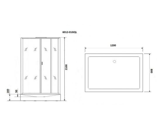 Душевая кабина Niagara Premium NG-6012-01GQL_, изображение 3