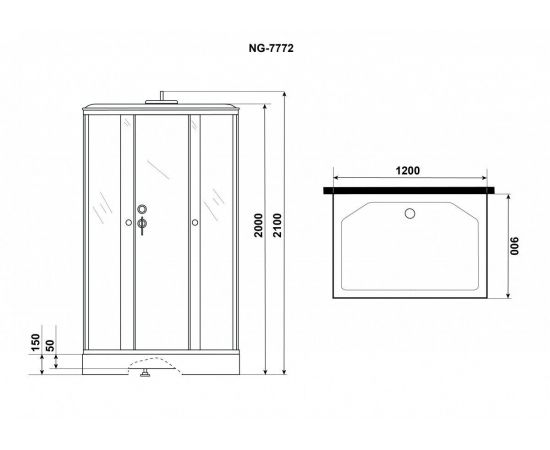 Душевая кабина Niagara NG-7772QG_, изображение 5