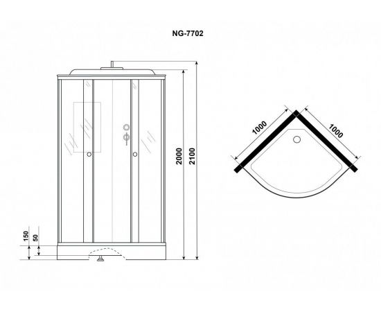 Душевая кабина Niagara NG-7702M_, изображение 5