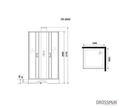 Душевая кабина Grossman GR250Q_, изображение 5