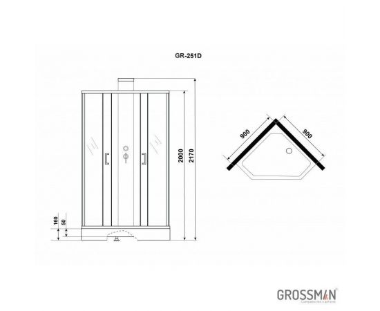 Душевая кабина Grossman GR251D_, изображение 5